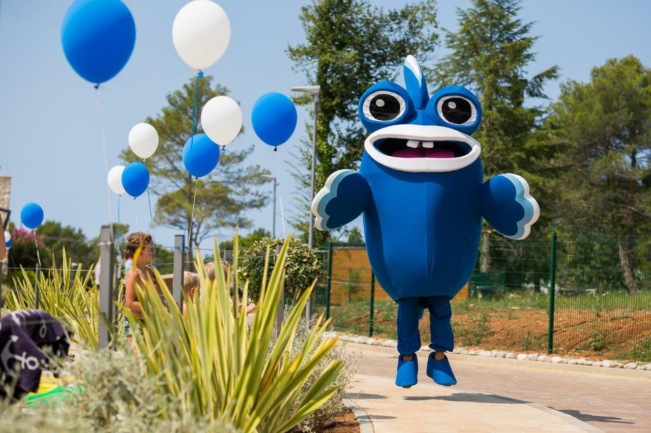 Mobile Homes Camping Santa Marina, Lanterna Tar-Vabriga Exterior photo The mascot of the park, "Blue"